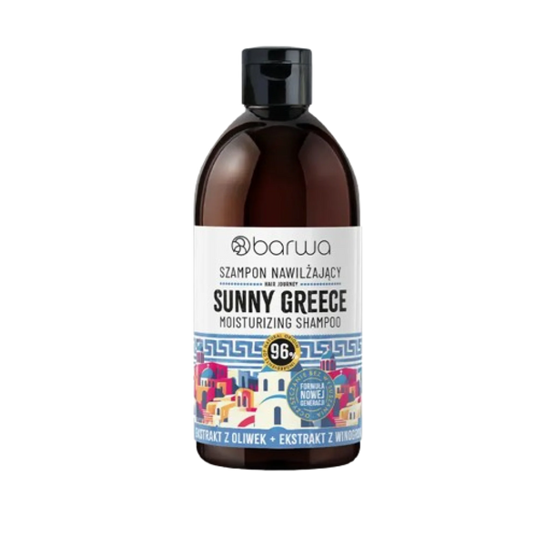 Barwa Hair Journey Sunny Greece Moisturizing Shampoo for Dry and Brittle Hair 380ml