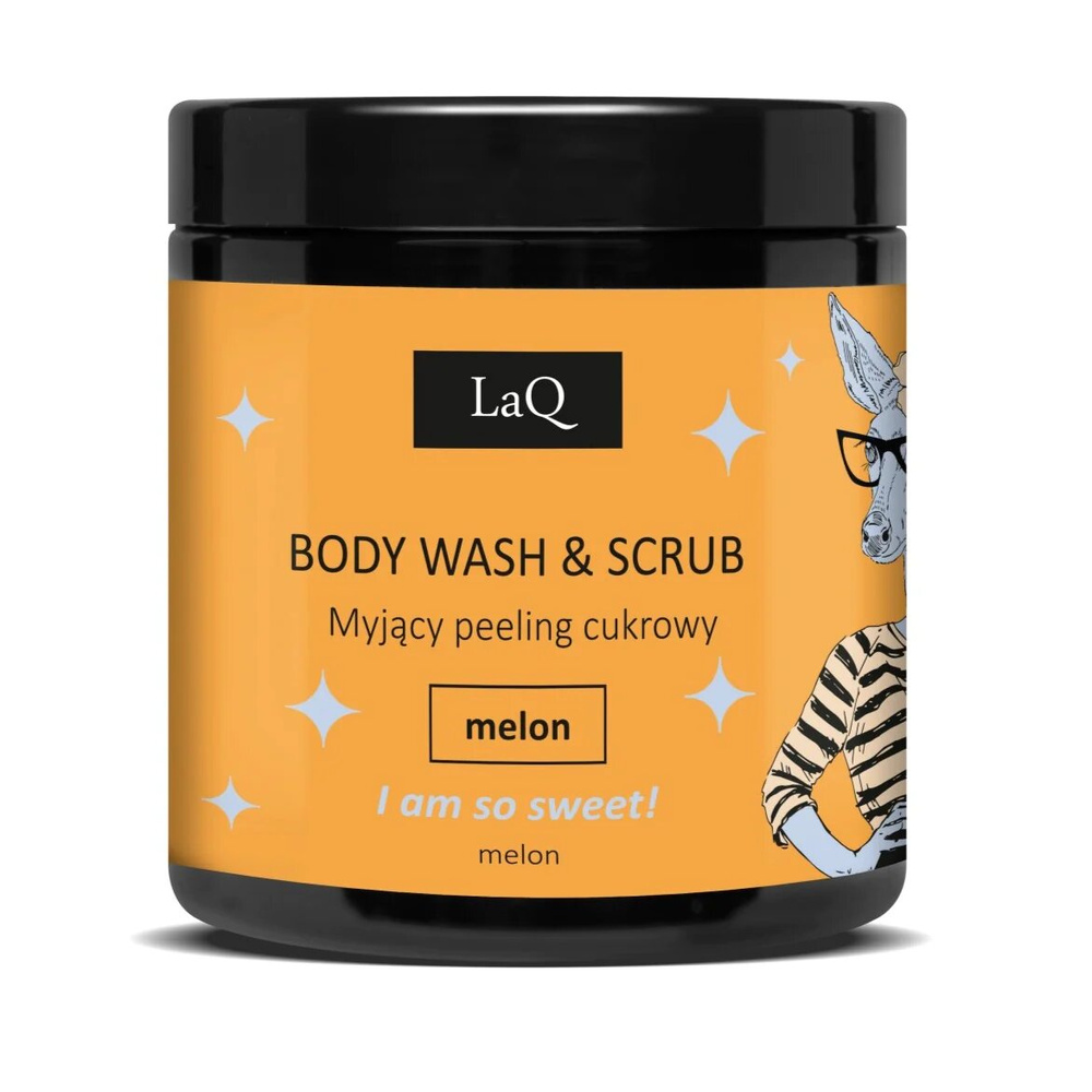LaQ Natural Washing Body Scrub with Melon Scent 200g