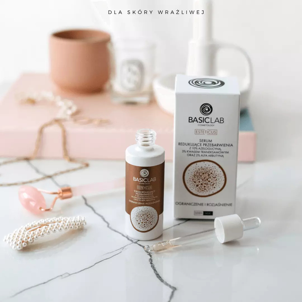 BasicLab Advanced Discoloration Reducing Serum - Brightening Solution for Day & Night 30ml