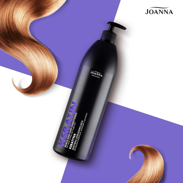 Joanna Professional Keratin Odżywka Odbudowująca dla Włosów Szorstkich i Łamliwych 1000g