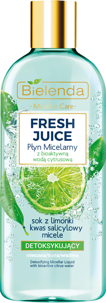 Bielenda Fresh Juice Lime Detoxifying Micellar Fluid Citrus Water 500ml