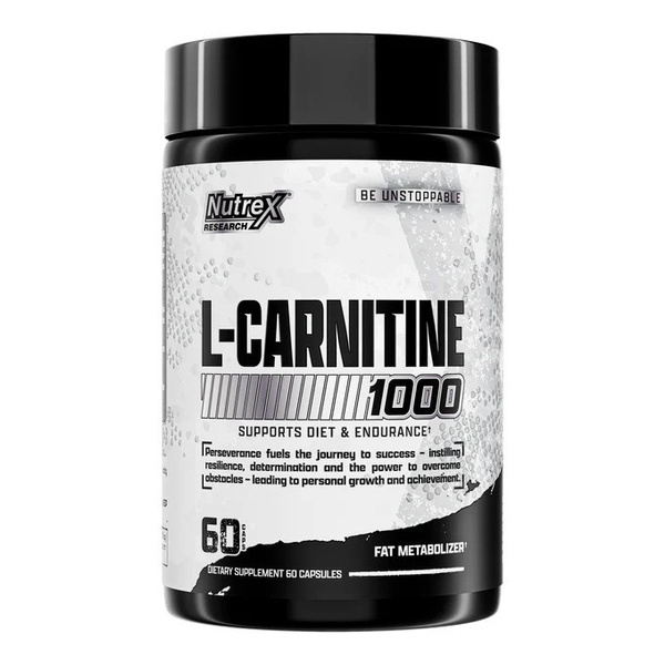 Nutrex Carnitine 1000 L-Karnityna L-Winian na Spalanie Tłuszczu i Produkcję Energii 60 Kapsułek