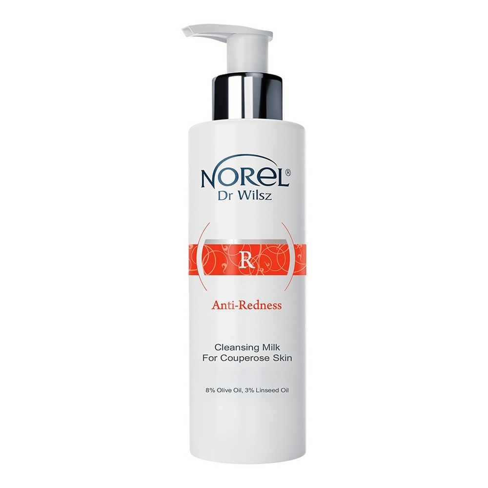 Norel Anti Redness Oczyszczające Mleczko dla Skóry Naczynkowej  200ml