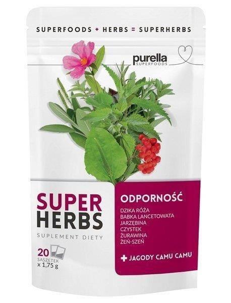 Purella Superfoods Super Herbs Herbal Infusion Immune with Camu Camu Berries 20x1.75g