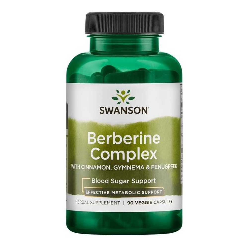 Swanson Berberine Complex with Cinnamon Gymnema & Fenugreek 90 Vcapsules