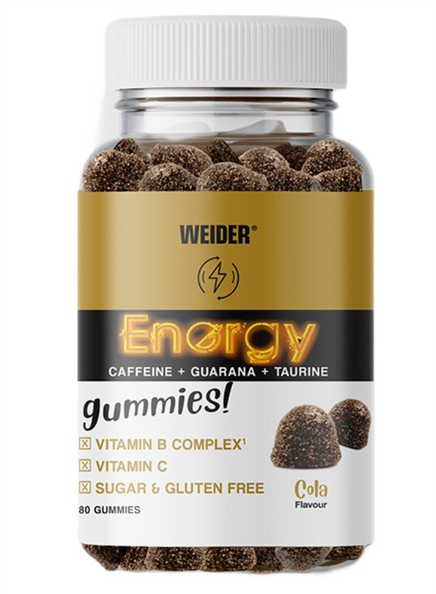 Weider Energy Gummies, Cola - 80 gummies