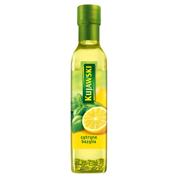 Kujawski Rapeseed Oil First Pressing with Lemon and Basil 250ml