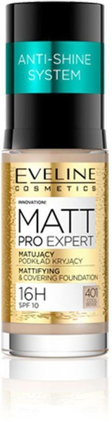 Eveline Matt Pro Expert Matting Covering Foundation No. 401 Cool Beige 30ml