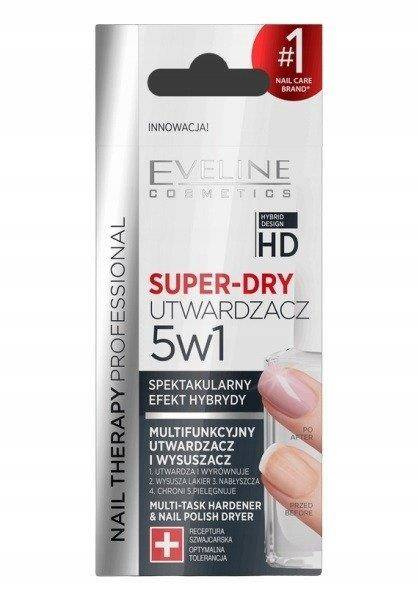 Eveline Super Dry 5 w 1 Multifunkcyjny Utwardzacz i Wysuszacz do Paznokci 12 ml