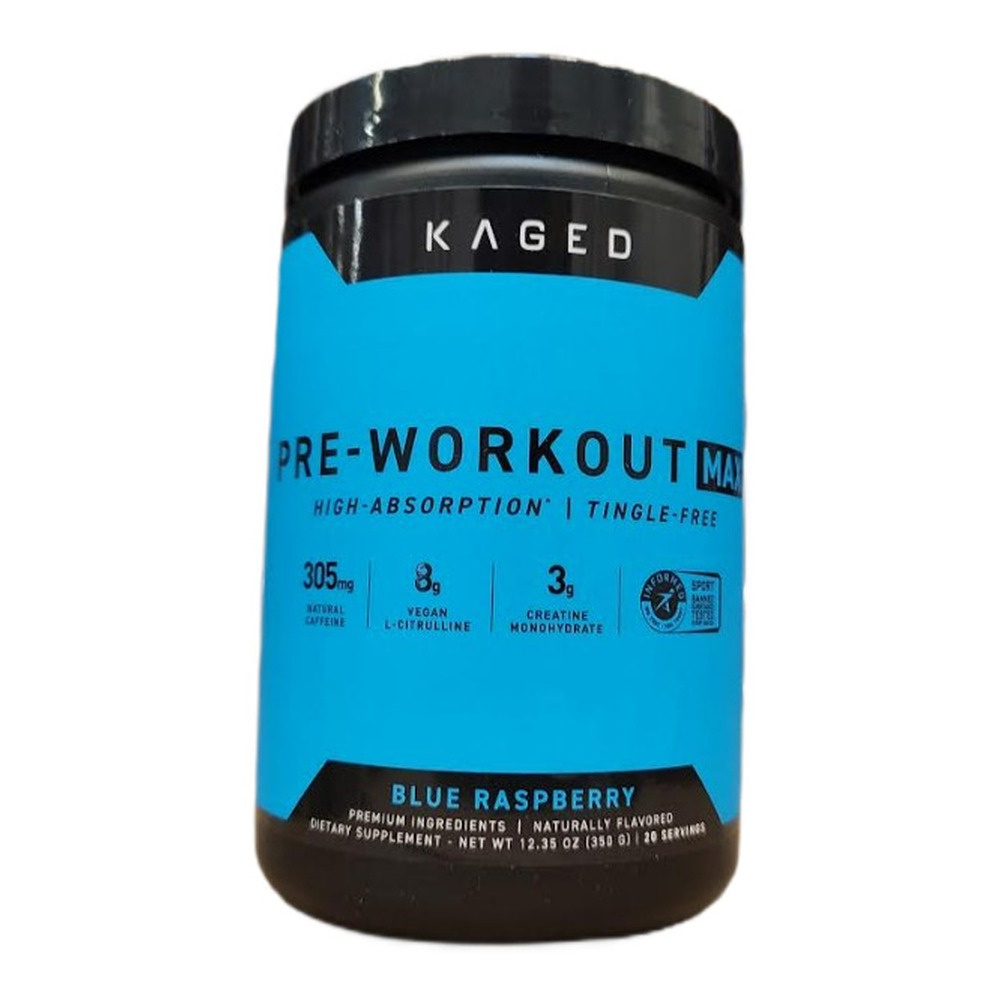 Kaged Muscle Pre-Workout Max Blue Raspberry 350g