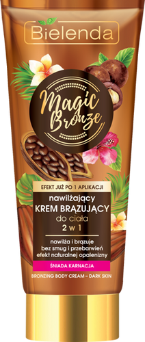 Bielenda Magic Bronze N Moisturizing Bronzing Body Cream 2in1 Dark Skin 200ml