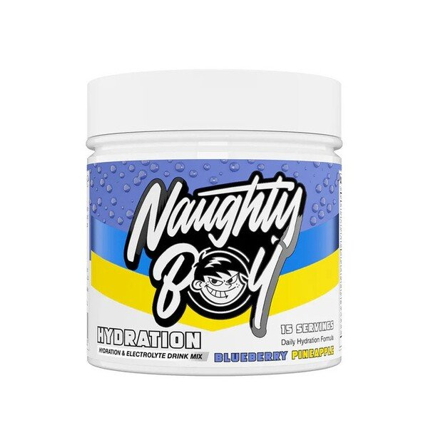 Naughty Boy Hydration Blueberry Pineapple Electrolyte Drink Powder For Hydration 127g