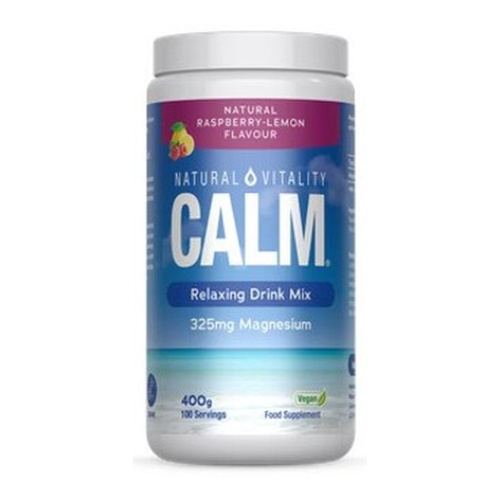 Natural Vitality Calm Magnesium Drink Powder Natural Raspberry-Lemon 400g