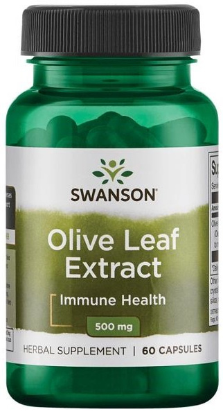 Swanson Olive Leaf Extract 500mg 60 Capsules