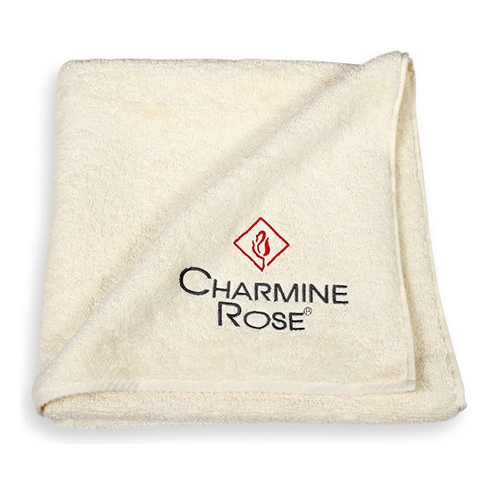Charmine Rose Large Towel with Logo 70cm x 140cm