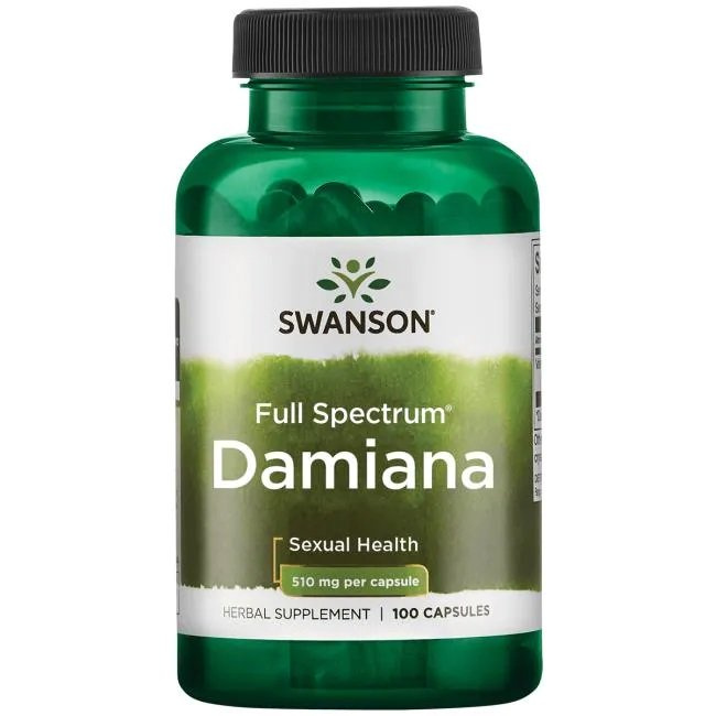 Swanson Damiana 510mg 100 Capsules