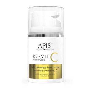 Apis Re-Vit C Rebuilding Night Cream with Vitamin C and Retinol for Grey Skin Lacking Radiance 50ml