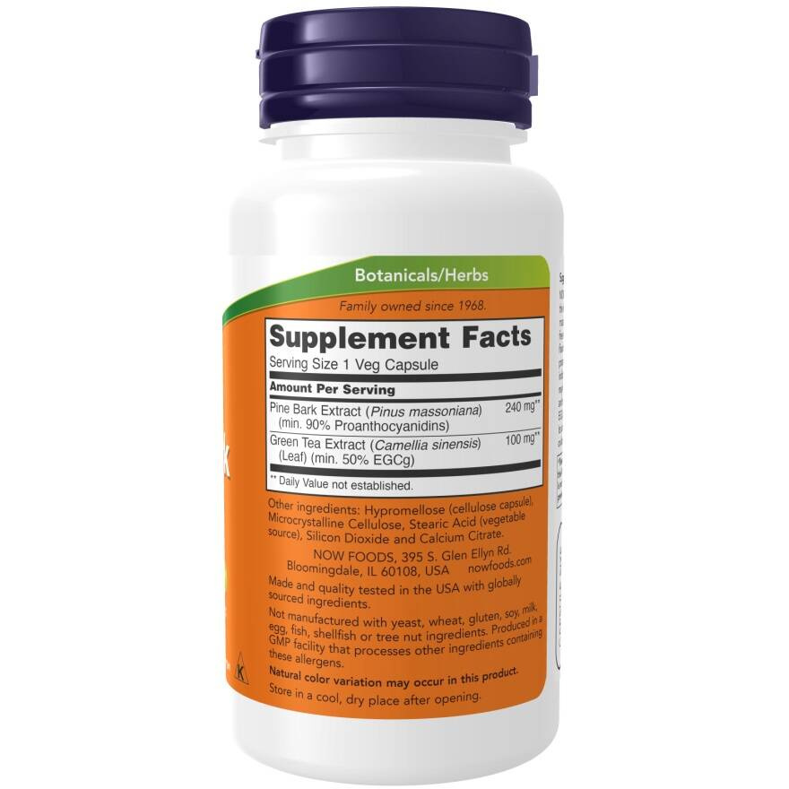 Now Foods Pine Bark Extract 240mg 90 Kapsułek