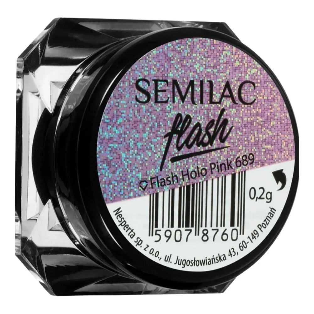 Semilac Flash Effect - 689 Holo Pink Nail Powder 0.2g