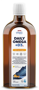 Osavi Daily Omega + D3 1600mg Omega 3 Natural Lemon 250ml