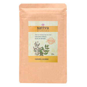 Sattva Ayurveda Natural Herbal Hair Dye Caramel Blond Limited Edition 100g