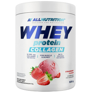 Allnutrition Whey Protein Collagen, Strawberry - 500g