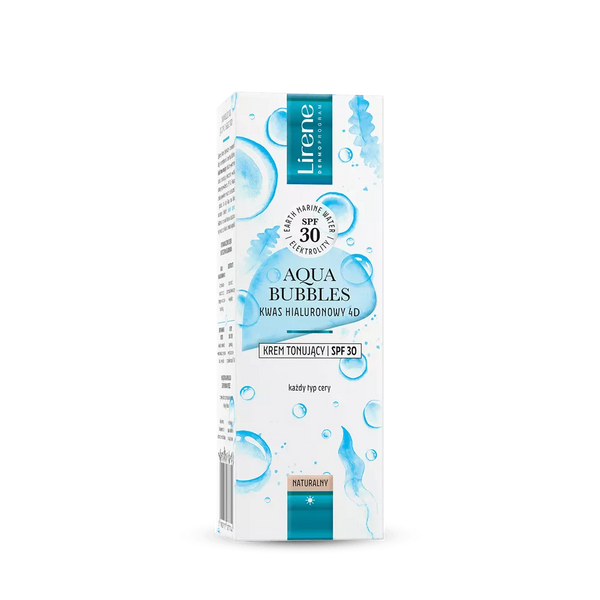 Lirene Aqua Bubbles Lekki Krem Tonujący SPF30 dla każdego Rodzaju Skóry 30ml
