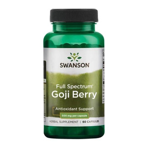 Swanson Full Spectrum Goji Berry 500mg 60 Capsules
