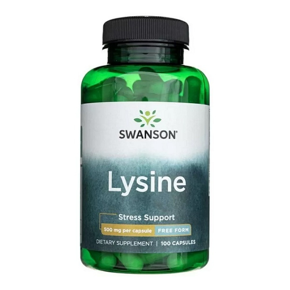 Swanson Lysine 500mg Free-Form 100 Kapsułek