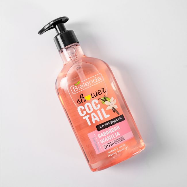 Bielenda Shower Coctail Żel pod Prysznic Relaksujący Rabarbar & Wanilia 400ml