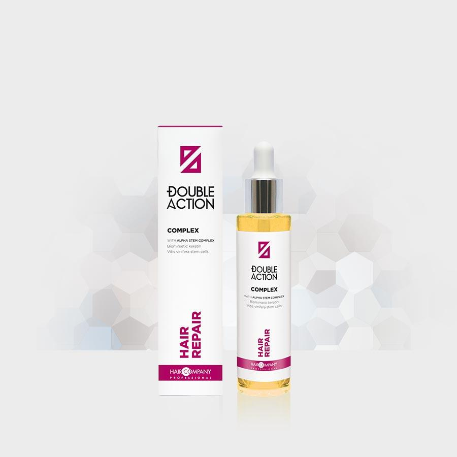Hair Company Professional Double Action Hair Repair Complex Kompleks Składników Odżywczych o Właściwościach Naprawczych 50ml