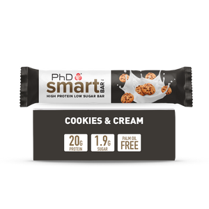 PhD Smart High Protein Low Sugar Bar with Dark Cookies & Cream Flavour 64g