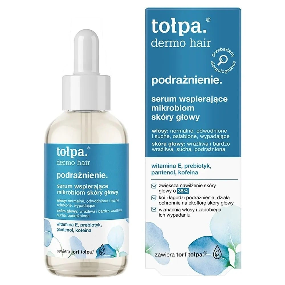 Tolpa Dermo Hair Serum do Podrażnionej Skóry Głowy Wspierające Mikrobiom 75ml