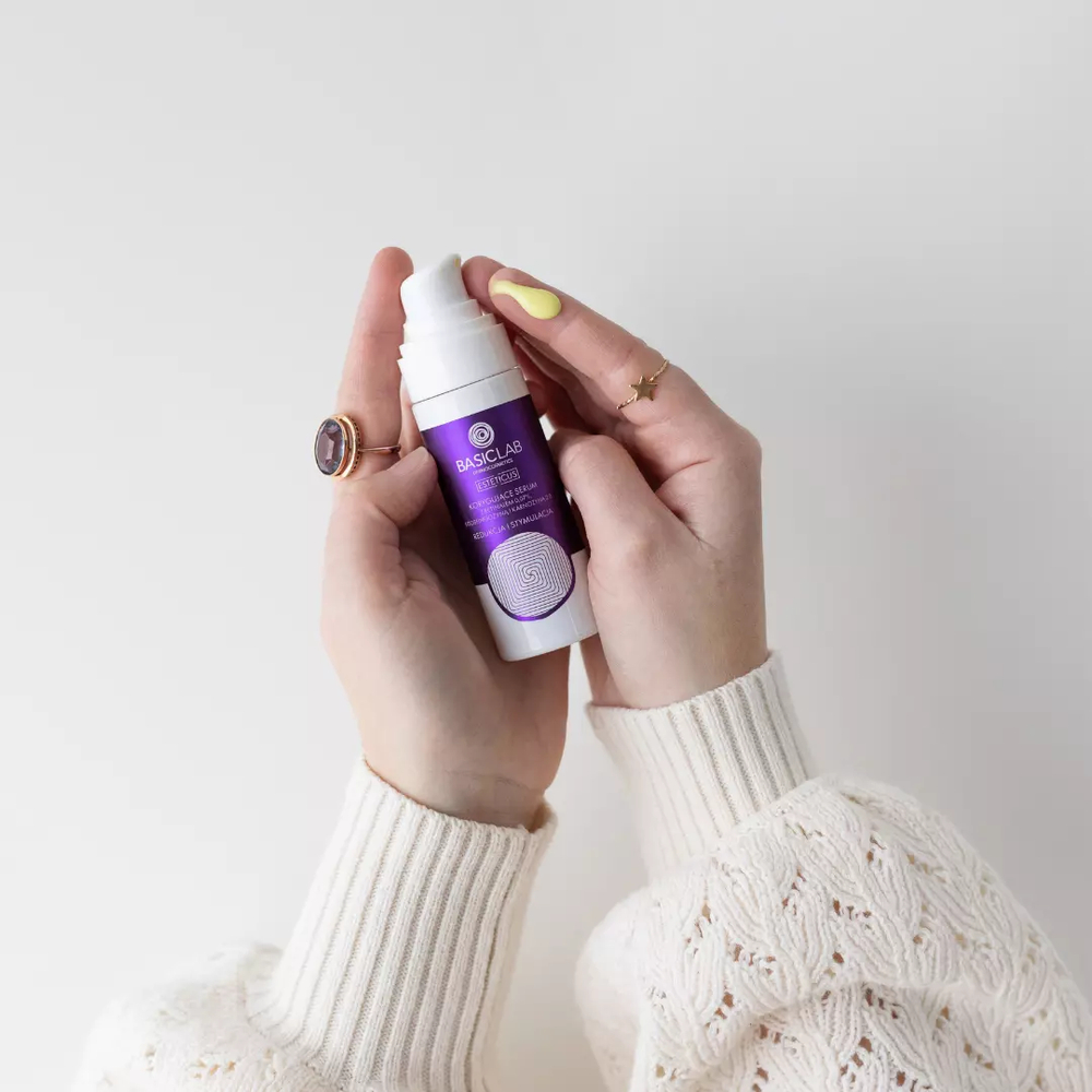 BasicLab Dermocosmetics Zaawansowane Serum z Retinalem 0,07% Fitosfingozyną i Karnozyną 2.0 - Rozwiązanie na Trądzik i Starzenie dla Skóry Problemowej 30 ml
