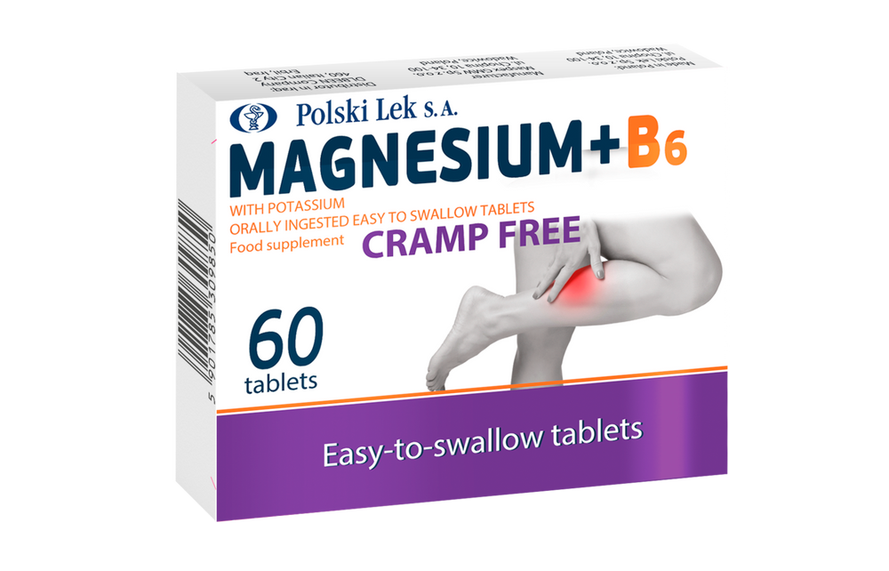 Polski Lek S.A. Magnesium + B6 with Potassium Cramp Free 60 tabl.