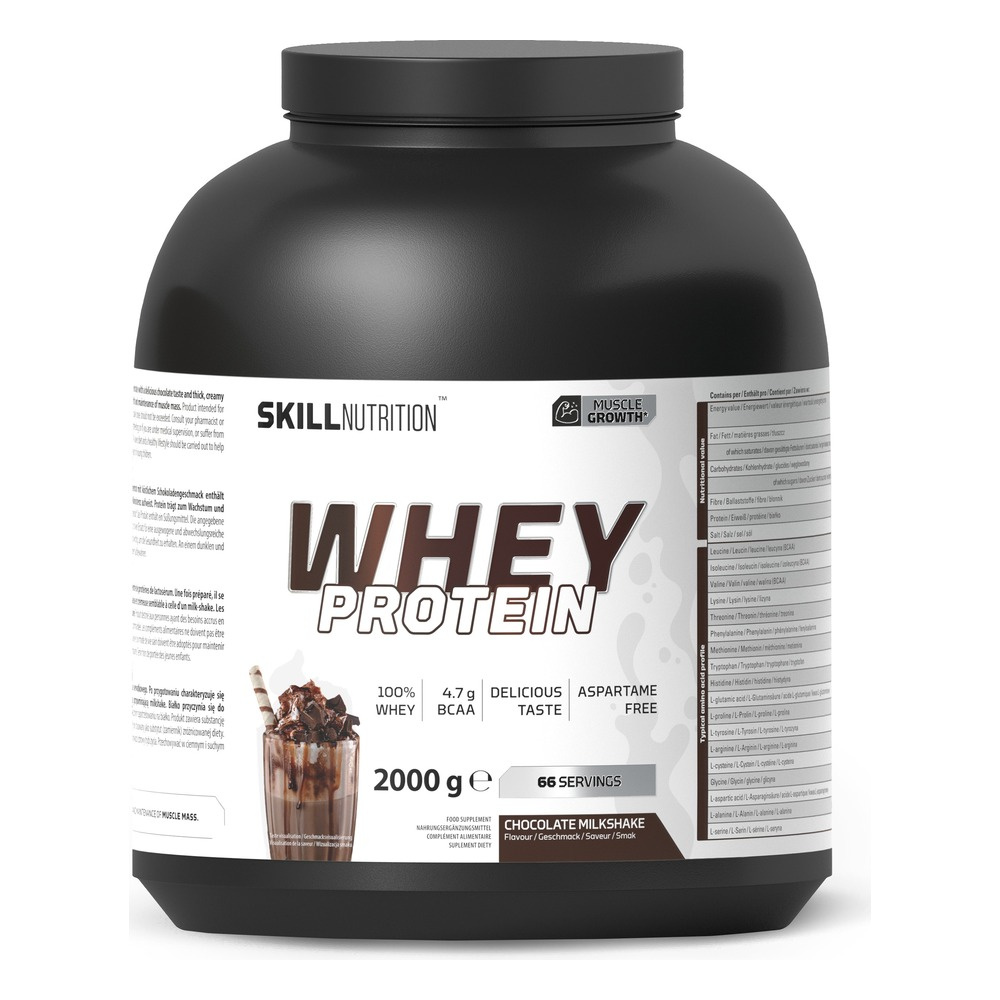 Skill Nutrition Whey Protein WPC 80 białko serwatkowe Czekoladowy Milkshake 2000g