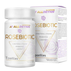 AllDeynn RoseBiotic Synbiotic Immune System Digestion 30 Lozenges Best Before 30.04.25