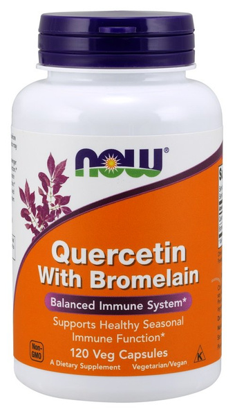 Now Foods Quercetin with Bromelain Wsparcie Odporności 120 Kapsułek