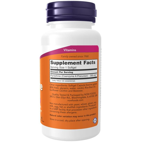 Now Foods Pantethine 300mg 60 Kapsułek