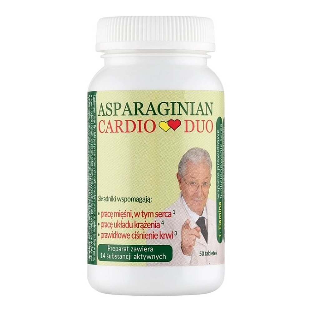 Asparaginian CardioDuo Wspomaga Pracę Układu Krążenia 50 Tabletek
