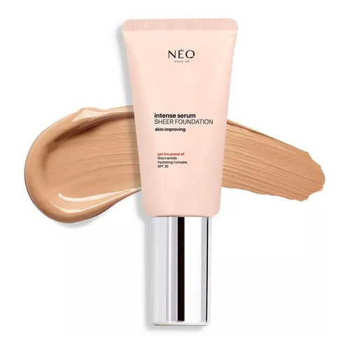 Neo Makeup Intense Serum Sheer SPF 30 Nawilżający Podkład Nr 05 Gold z Efektem Glass Skin 30ml