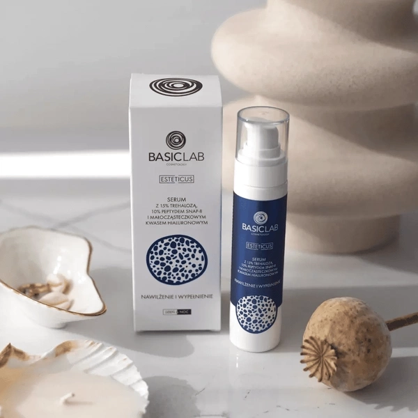 BasicLab Esteticus Hydrating Anti-Aging Serum 15% Trehalose 10% Snap-8 50ml