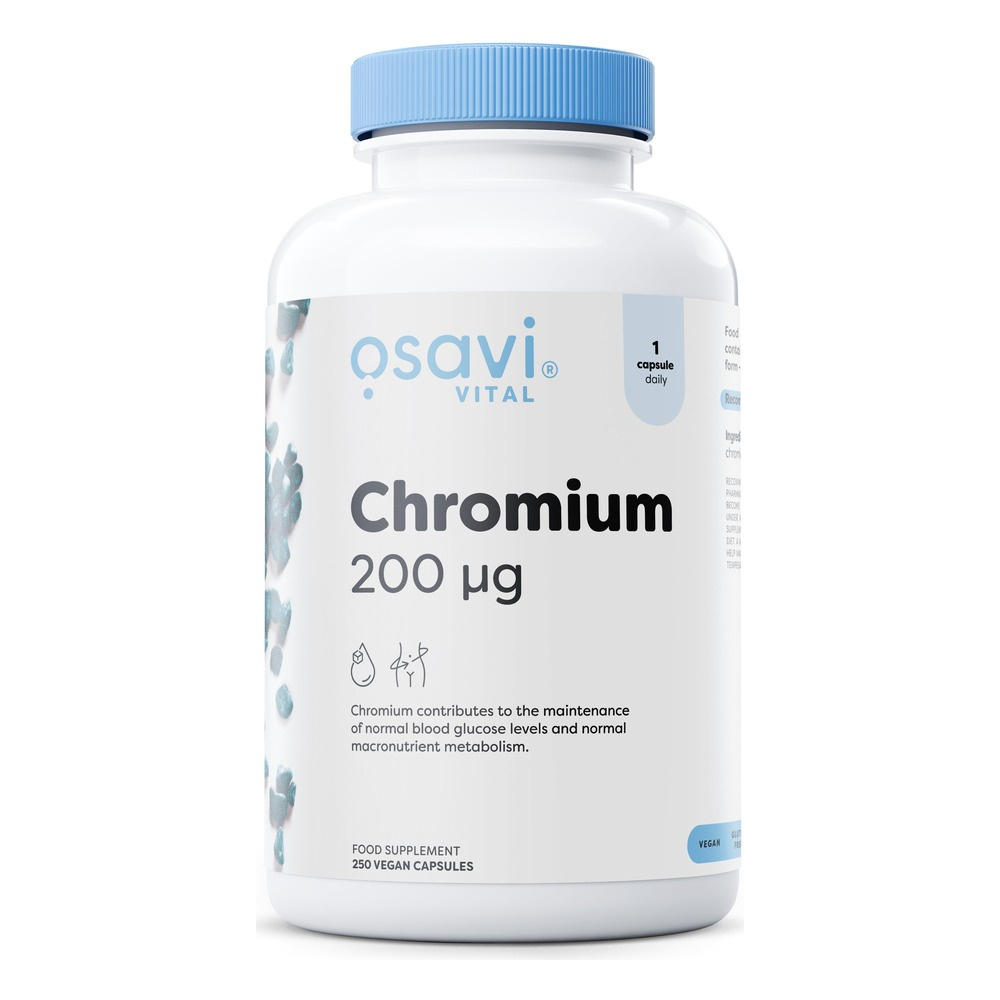 Osavi Chromium 200mcg for Normal Blood Sugar Level Support 250 Vegan Capsules