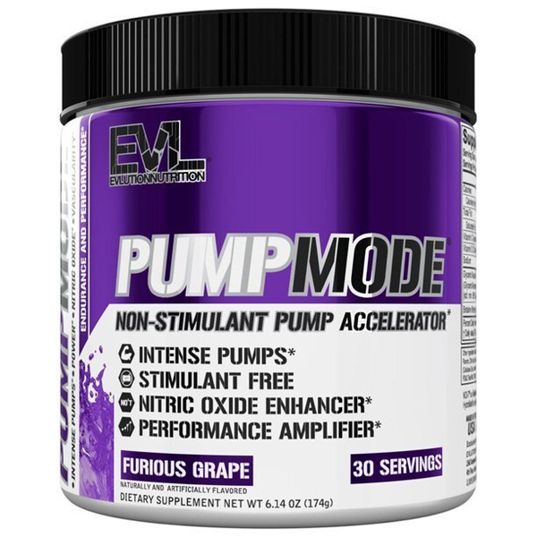 EVLution Nutrition PumpMode w Proszku Booster Tlenku Azotu na Pompę Mięśniową 174g