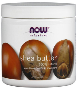 Now Foods Solutions Moisturizing Shea Butter 100% Natural for Dry Rough Skin 207ml