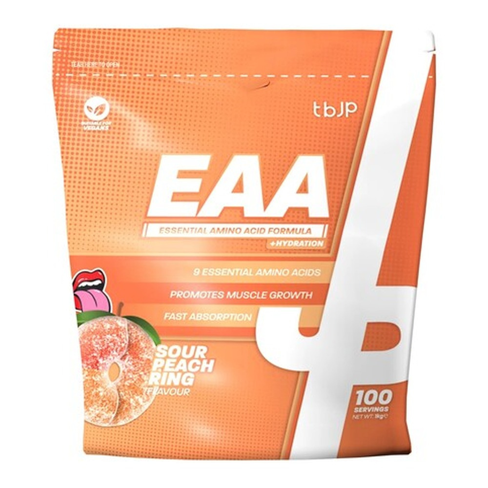 Trained by JP EAA + Hydration, Sour Peach Rings - 1000g