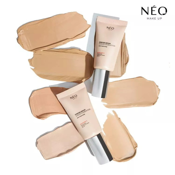 Neo Makeup Intense Serum Sheer SPF 30 Nawilżający Podkład Nr 04 Sand z Efektem Glass Skin 30ml