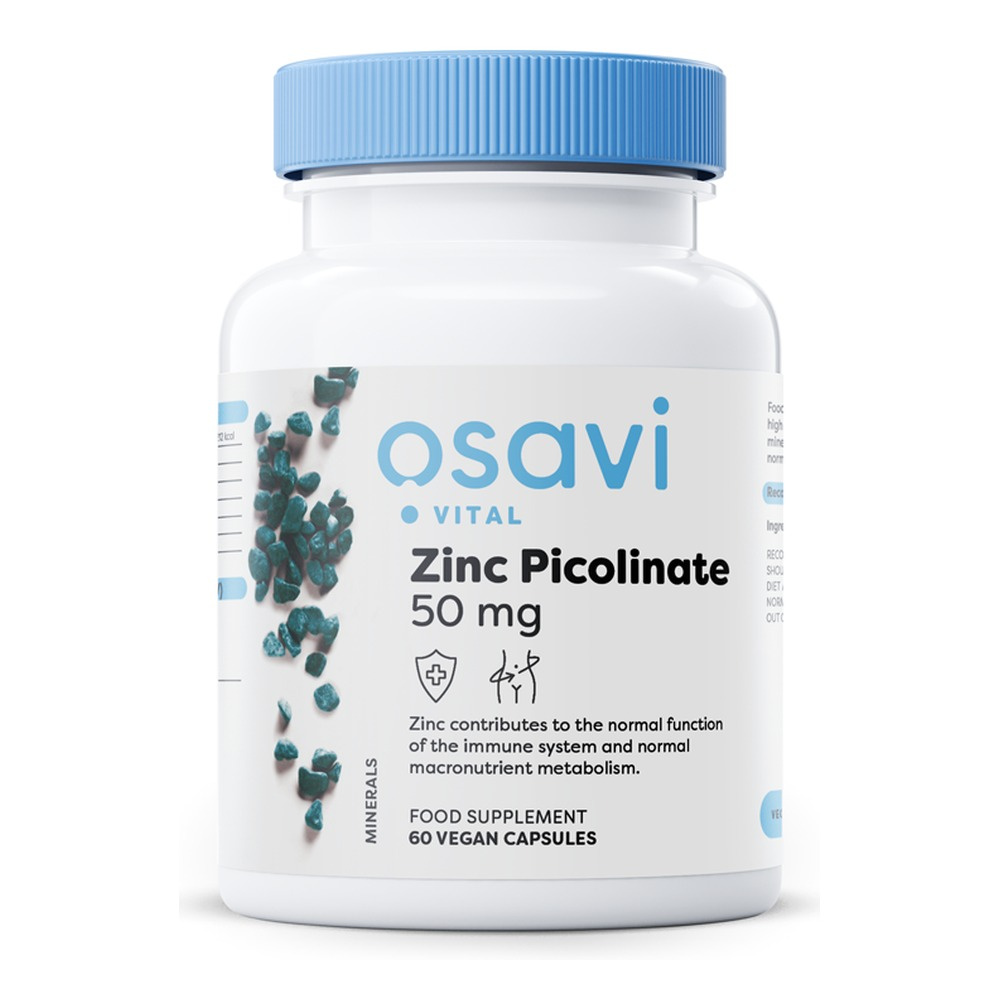 Osavi Pikolinian Cynku 50mg na Wsparcie Odporności 60 Wegańskich Kapsułek