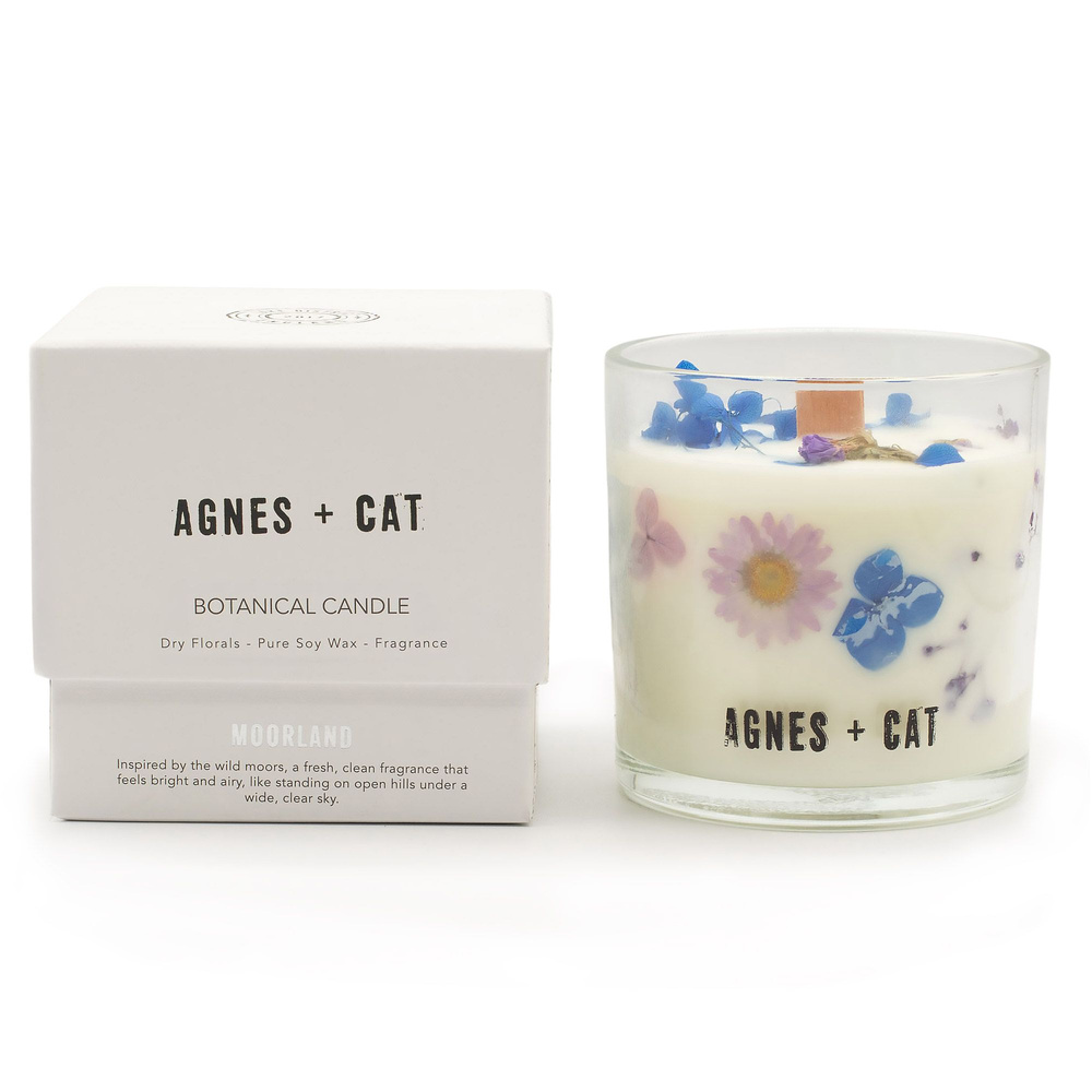 Agnes + Cat Botanical Soy Wax Candle - Moorland