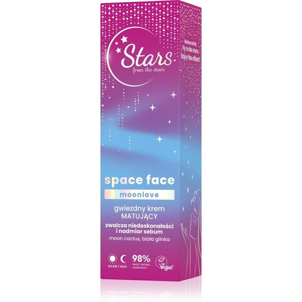 Stars from the Stars Space Face Moonlove Gwiezdny Krem Matujący dla Skóry Tłustej I Mieszanej 50ml